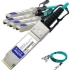 Picture of AddOn IBM 00YL667 Compatible TAA Compliant 40GBase-AOC QSFP+ to 4xSFP+ Active Optical Cable (850nm, MMF, 1m)