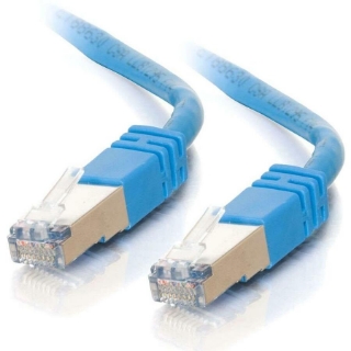 Picture of C2G 14ft Cat5e Molded Shielded (STP) Network Patch Cable - Blue