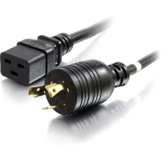 Picture of C2G 6ft 12AWG 250 Volt Power Cord (NEMA L6-20P to IEC320 C19)