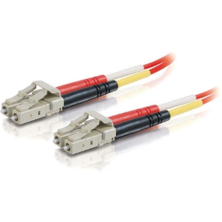 Picture of C2G-3m LC-LC 62.5/125 OM1 Duplex Multimode PVC Fiber Optic Cable - Red