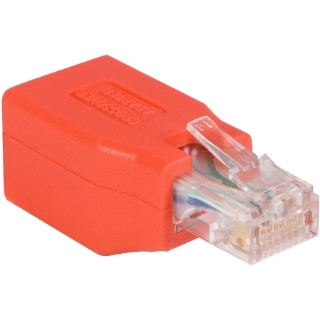 Picture of StarTech.com StarTech.com Crossover adapter - RJ-45 (M) - RJ-45 (F) - Gigabit - ( CAT 6 ) - red