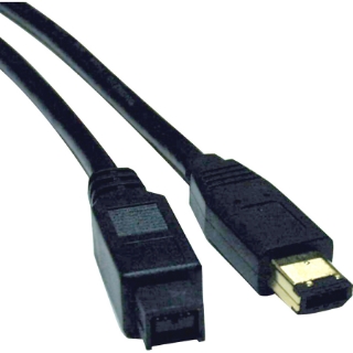 Picture of Tripp Lite 10ft Hi-Speed FireWire IEEE Cable-800Mbps with Gold Plated Connectors 9pin/6pin M/M 10'