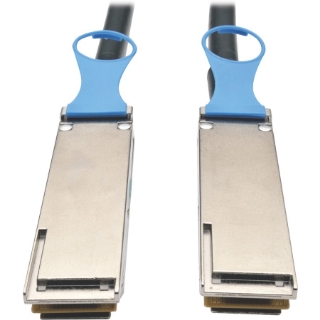 Picture of Tripp Lite QSFP28 to QSFP28 100GbE Passive DAC Copper InfiniBand Cable QSFP-100G-CU2M Compatible (M/M), 2 m (6 ft)