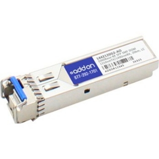 Picture of AddOn ADTRAN 1442120G2 Compatible TAA Compliant 1000Base-BX SFP Transceiver (SMF, 1310nmTx/1490nmRx, 20km, LC, DOM, Rugged)