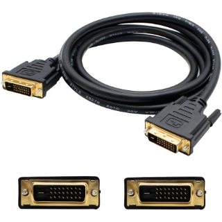 Picture of 5PK 6ft DVI-D Dual Link (24+1 pin) Male to DVI-D Dual Link (24+1 pin) Male Black Cables For Resolution Up to 2560x1600 (WQXGA)