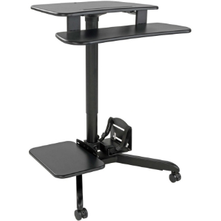 Picture of Tripp Lite Mobile Workstation Standing Desk Rolling Cart Height-Adjustable