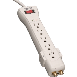 Picture of Tripp Lite Surge Protector Power Strip 120V 7 Outlet Coax 7' Cord 2160 Joules