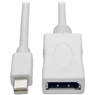 Picture of Tripp Lite 3ft Mini DisplayPort to DisplayPort Adapter Cable 4K x 2K M/F, MDP to DP 3'