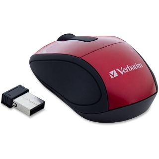 Picture of Verbatim Wireless Mini Travel Optical Mouse - Red