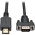 Picture of Tripp Lite HDMI to VGA Active Adapter Cable Low Profile HD15 M/M 1080p 3ft