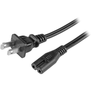 Picture of StarTech.com 10ft (3m) Laptop Power Cord, NEMA 1-15P to C7, 10A 125V, 18AWG, Laptop Replacement Power Cord, Power Brick Cable, UL Listed