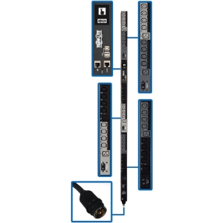 Picture of Tripp Lite PDU 3Phase Switched 14.5kW 208V/240V 6 C13 12 C19 50A CS8365C 0U