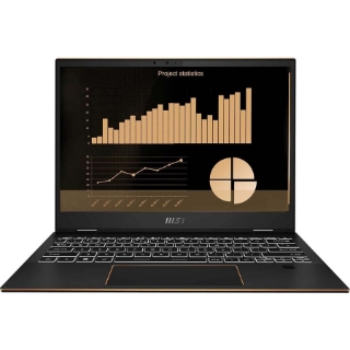 Picture of MSI Summit E13 Flip Evo A11MT-095 13.4" Touchscreen Convertible 2 in 1 Notebook - Full HD Plus - 1920 x 1200 - Intel Core i5 11th Gen i5-1135G7 900 MHz - 16 GB Total RAM - 512 GB SSD - Ink Black