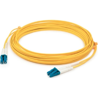 Picture of AddOn 1m LC (Male) to LC (Male) Yellow OM1 Duplex Plenum-Rated Fiber Patch Cable