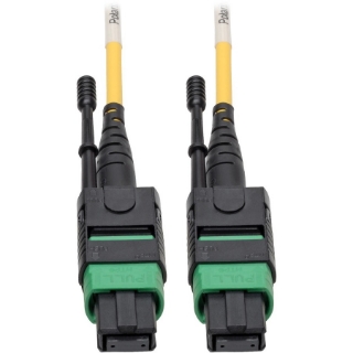 Picture of Tripp Lite MTP/MPO (APC) SMF Fiber Patch Cable 12 Fiber QSFP+ 40/100Gbe 2M
