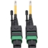 Picture of Tripp Lite MTP/MPO (APC) SMF Fiber Patch Cable 12 Fiber QSFP+ 40/100Gbe 2M