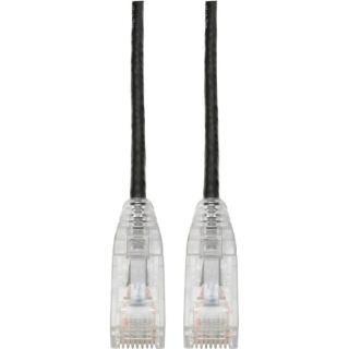 Picture of Tripp Lite Cat6 UTP Patch Cable (RJ45) - M/M, Gigabit, Snagless, Molded, Slim, Black, 7 ft.