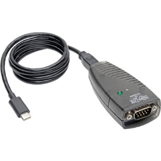 Picture of Tripp Lite Keyspan High Speed USB C to Serial Adapter DB9 3ft USB Cable TAA