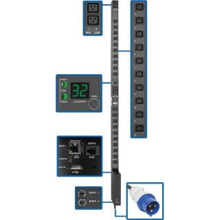 Picture of Tripp Lite PDU Switched 7.4kW 230V 32A Blue IEC 309 LX Interface 0URM TAA