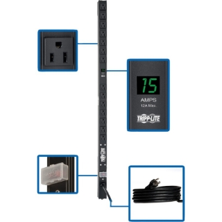 Picture of Tripp Lite PDU Metered 120V 15A 5-15R 14 Outlet 5-15P 36 Inch Height 0URM