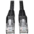 Picture of Tripp Lite 5ft Cat6 Gigabit Snagless Molded Patch Cable RJ45 M/M Black 5' 50 Bulk Pack