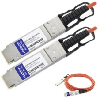 Picture of AddOn Cisco QSFP-H40G-AOC10M Compatible TAA Compliant 40GBase-AOC QSFP+ to QSFP+ Direct Attach Cable (850nm, MMF, 10m)