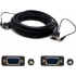 Picture of 15ft VGA Male to VGA Male Black Cable Which Includes 3.5mm Audio Port For Resolution Up to 1920x1200 (WUXGA)