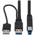 Picture of Tripp Lite USB Active Repeater Cable - USB-A to USB-B (M/M), USB 3.2 Gen 1, 25 ft. (7.6 m)