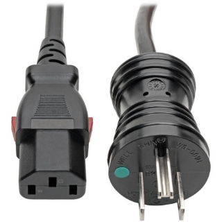 Picture of Tripp Lite Power Cord Hospital Medical 5-15P to Locking C13 M/F 10A 10ft