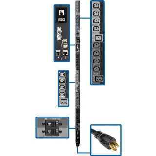 Picture of Tripp Lite 3-Phase PDU Switched 17.3kW 240V 24 C13; 6 C19 L22-30P TAA