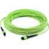 Picture of AddOn 1m MPO-16 (Female) to MPO-16 (Female) 12-Strand Lime Green OM5 Crossover Fiber OFNR (Riser-Rated) Patch Cable