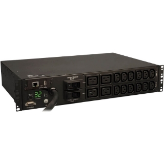 Picture of Tripp Lite PDU Monitored 230V 7.4kW 32A 12 C13; 4 C19 IEC-309 Horizontal 2U