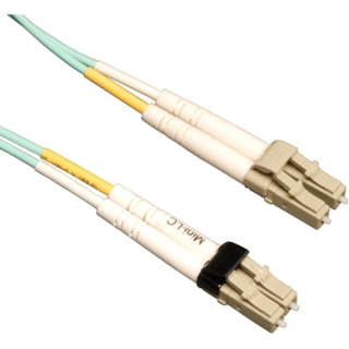 Picture of Tripp Lite 3M 10Gb Duplex Multimode 50/125 OM3 LSZH Fiber Optic Patch Cable LC/LC Aqua 10' 10ft 3 Meter