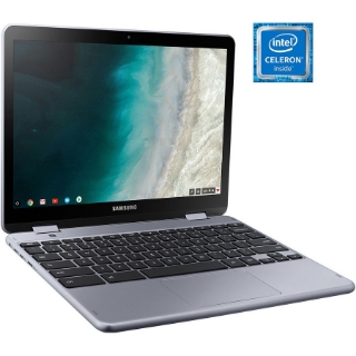 Picture of Samsung Chromebook Plus XE521QAB-K01US 12.2" Touchscreen Convertible 2 in 1 Chromebook - 1920 x 1200 - Intel Celeron 3965Y 1.50 GHz - 4 GB Total RAM - 32 GB Flash Memory - Stealth Silver