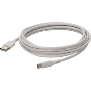 Picture of AddOn 1.0m (3.3ft) USB-C Male to USB 2.0 (A) Male Sync and Charge White Cable