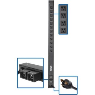 Picture of Tripp Lite PDU Basic 12 NEMA 5-15/20R L5-30P 2.9kW 120V 10ft Cord 36in 0U