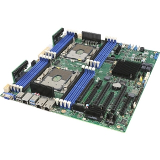 Picture of Intel S2600STBR Server Motherboard - Intel C624 Chipset - Socket P - Intel Optane Memory Ready - SSI EEB