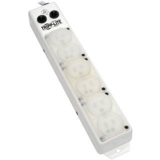 Picture of Tripp Lite Safe-IT Power Strip Hospital Medical Antimicrobial 120V 6 Outlet UL1363A 15' Cord Metal