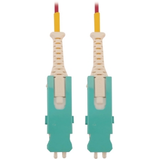 Picture of Tripp Lite N823S-03M-MG 400G Multimode 50/125 OM4 Fiber Cable, Magenta, 3 m (9.8 ft.)