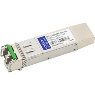 Picture of AddOn MSA and TAA Compliant 10GBase-ZR SFP+ Transceiver (SMF, 1550nm, 80km, LC)