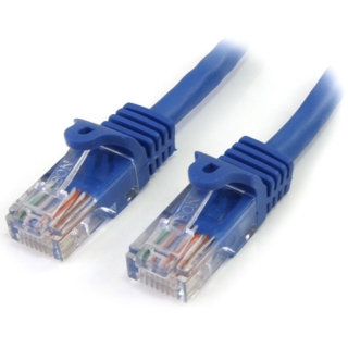 Picture of StarTech.com 12 ft Blue Snagless Cat5e UTP Patch Cable