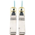 Picture of Tripp Lite QSFP28 to QSFP28 Active Optical Cable - 100GbE, AOC, M/M, Aqua, 5 m (16.4 ft.)
