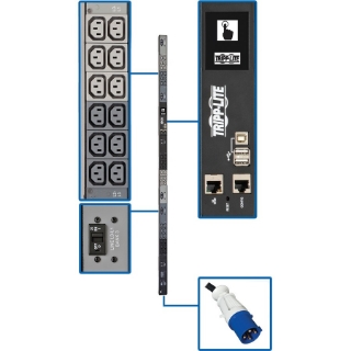 Picture of Tripp Lite PDU 3-Phase Monitored 18.7kW 208/240V 36 C13 60A Blue 0U TAA