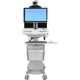 Picture of Ergotron StyleView Telemedicine Cart, Back-to-Back Monitor, Powered