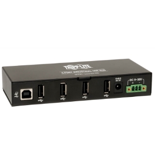 Picture of Tripp Lite 4-Port Rugged Industrial USB 2.0 Hi-Speed Hub w 15KV ESD Immunity Metal Mountable