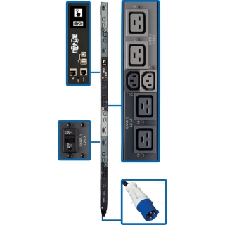 Picture of Tripp Lite PDU 3-Phase Switched 16.2kW 208V 6 C13 12 C19 60A Blue 0U TAA