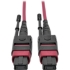 Picture of Tripp Lite 3M MTP MPO Multimode Patch Cable 12 Fiber 40/100Gb OM4 50/ 125 CMP