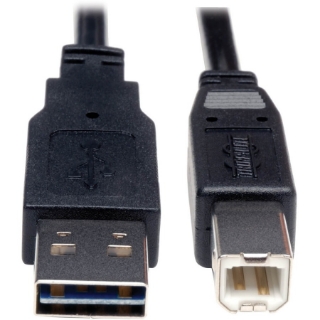 Picture of Tripp Lite 10ft USB 2.0 High Speed Cable Reverisble A to B M/M