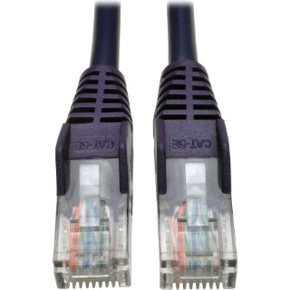 Picture of Tripp Lite 3ft Cat5 Cat5e Snagless Molded Patch Cable UTP Purple RJ45 M/M 3'