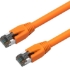 Picture of Axiom 6-inch CAT8 2000mhz S/FTP Shielded Patch Cable Snagless Boot (Orange)